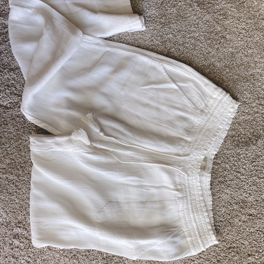 Wide leg linen pant